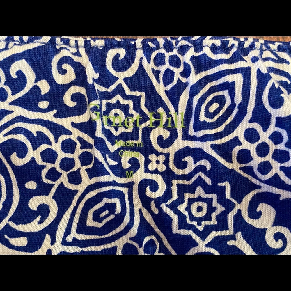 Garnet Hill Blue & White Maxi Dress ☀️ - Picture 10 of 13